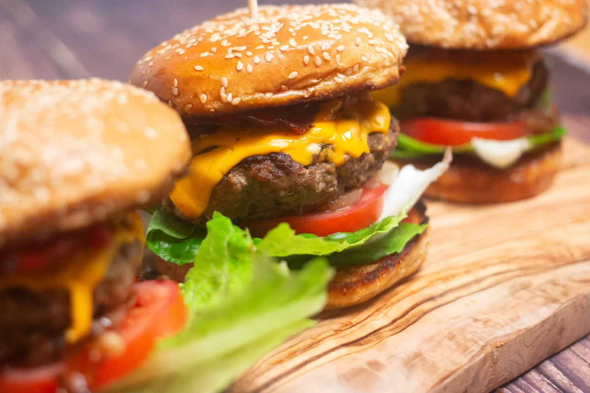 Epic Cheese and Bacon Beef Burger