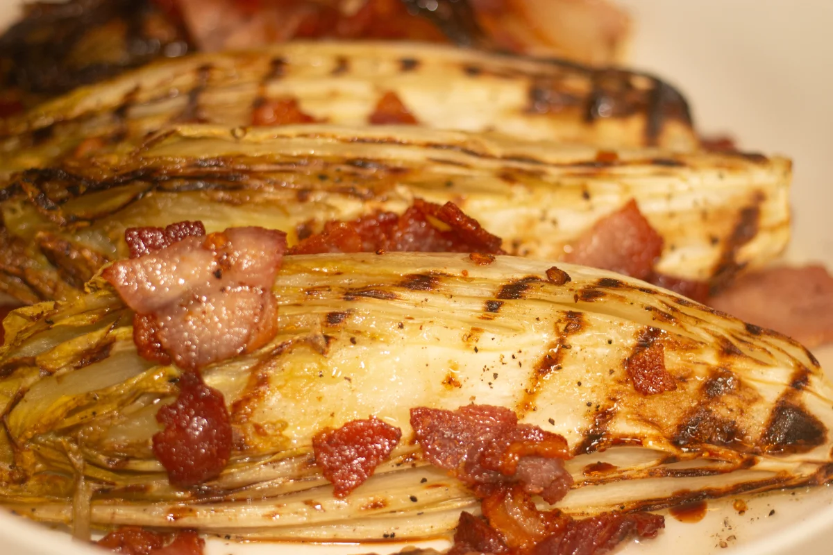 Chargrilled Chicory with Bacon