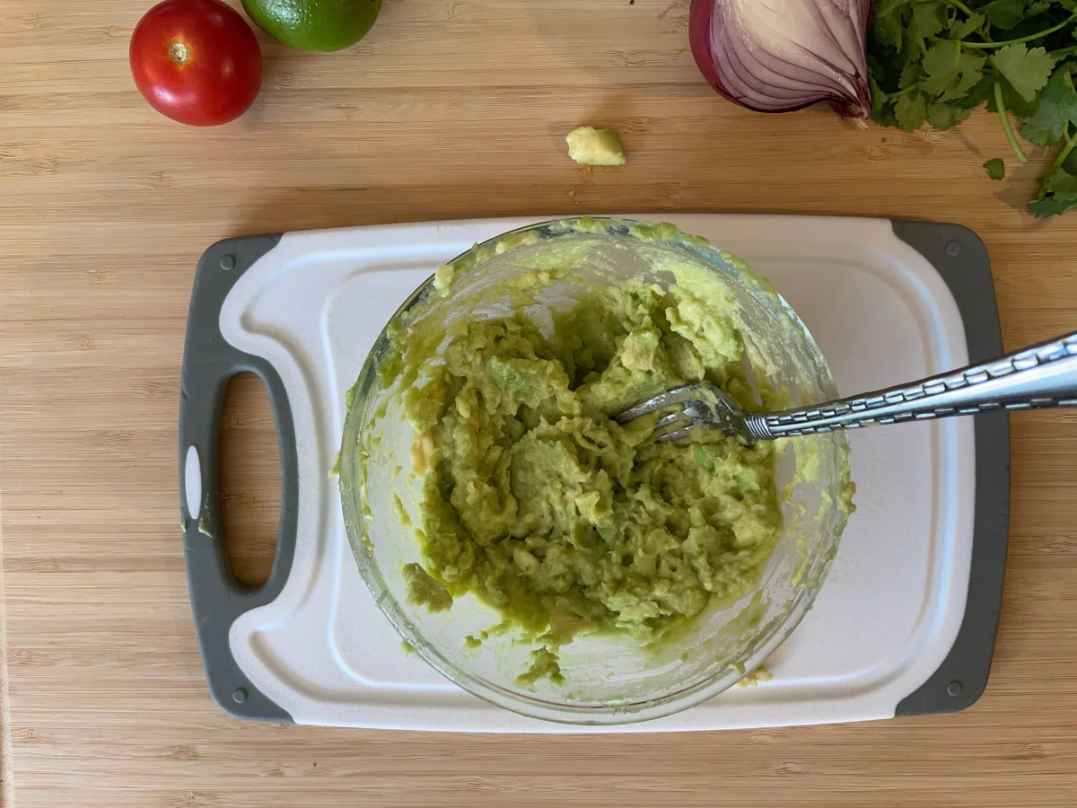 Mashed avocado