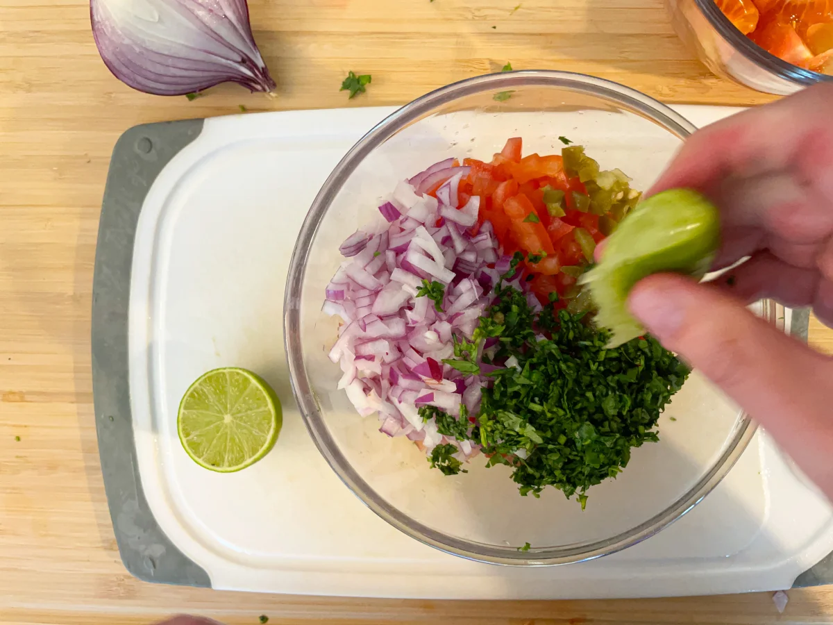 Squeeze in lime juice
